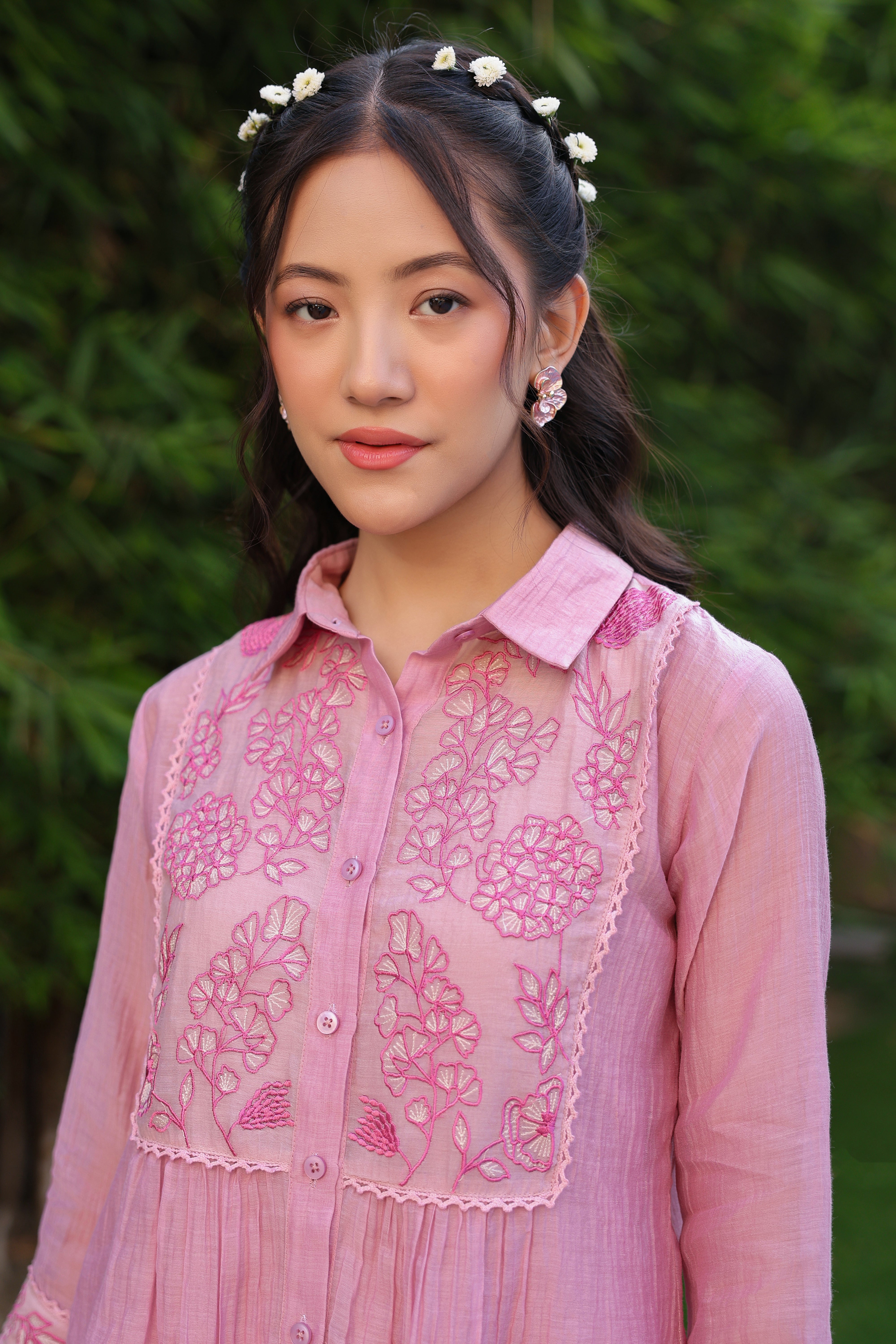 Gul Pink Yoke Coord Set
