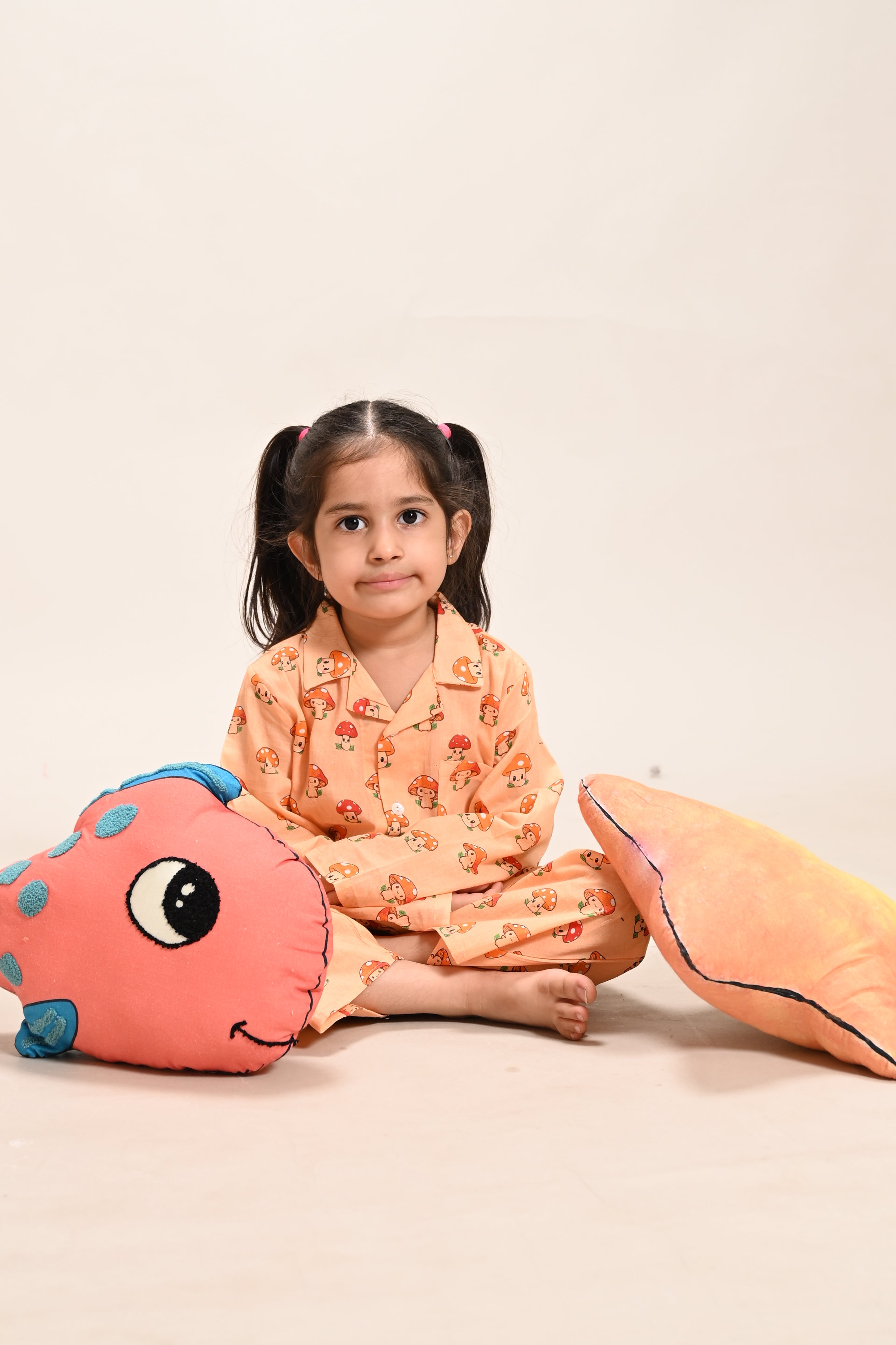 Peach Mushroom Night Suit Set