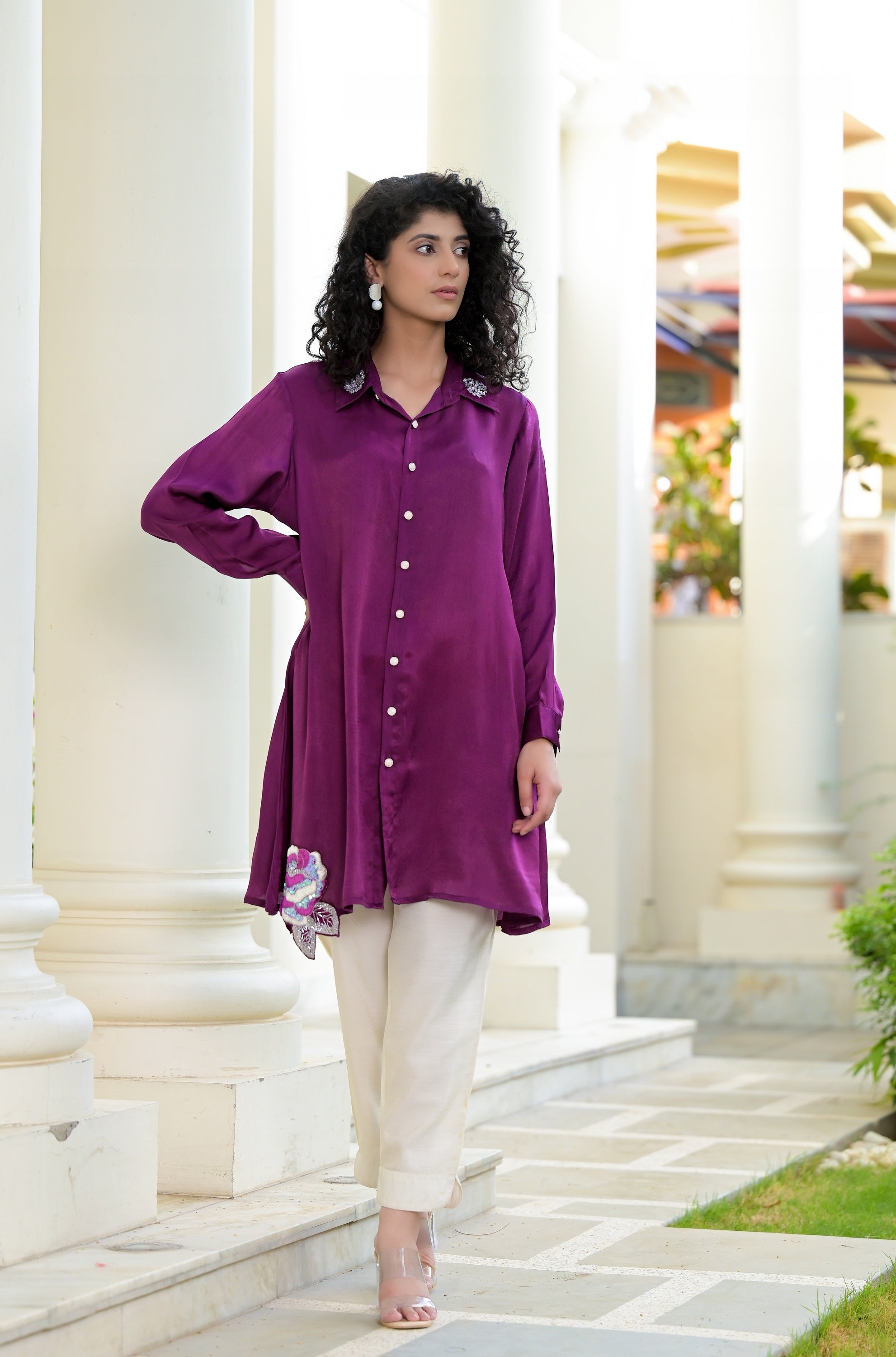 Poppy Purple Co- ord Set -2pcs