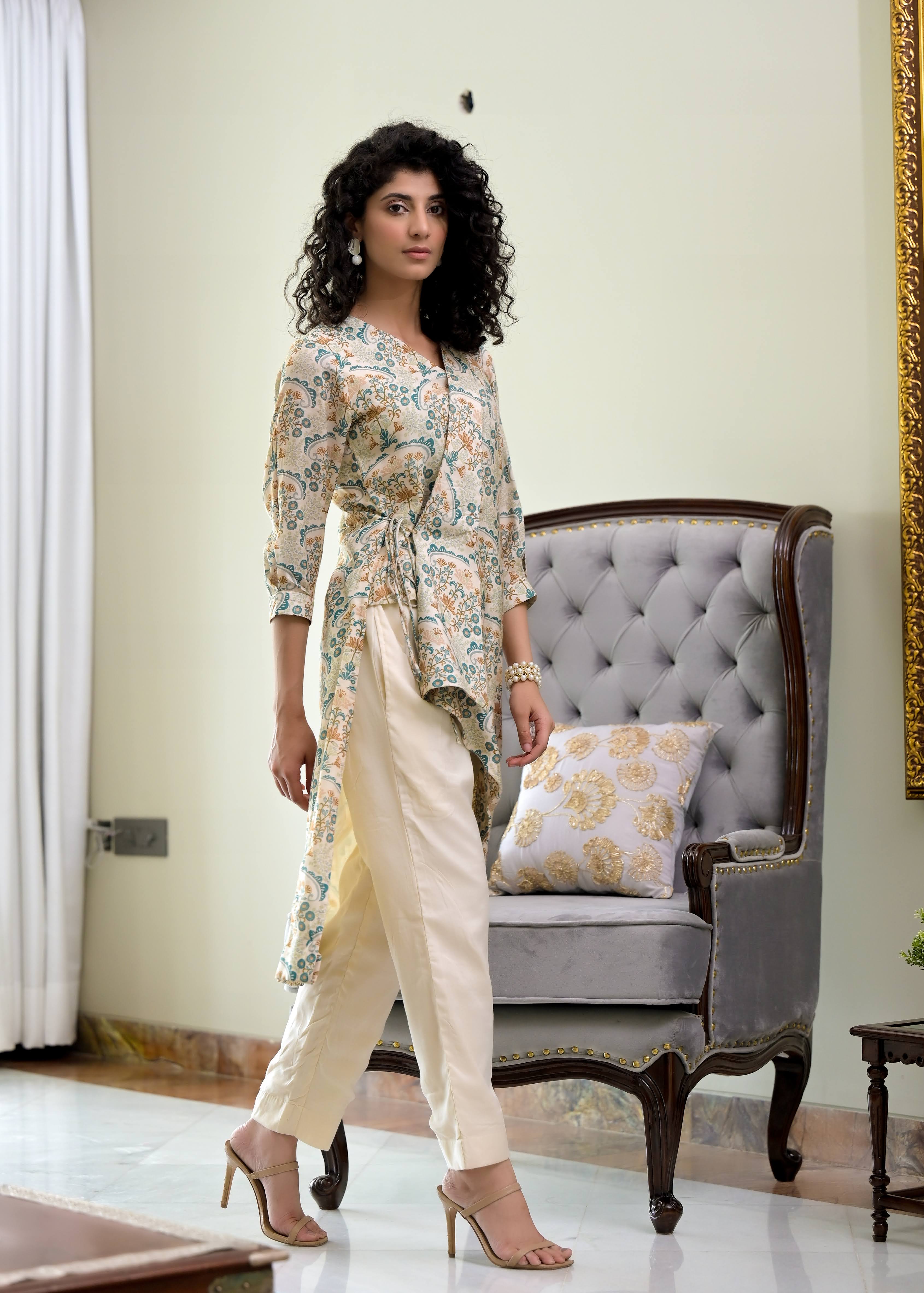 Tie Up Kurta - 2Pcs