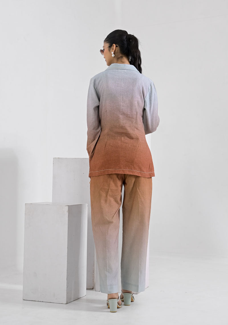 Breeze Brown Ombre Co-ord set-2pcs