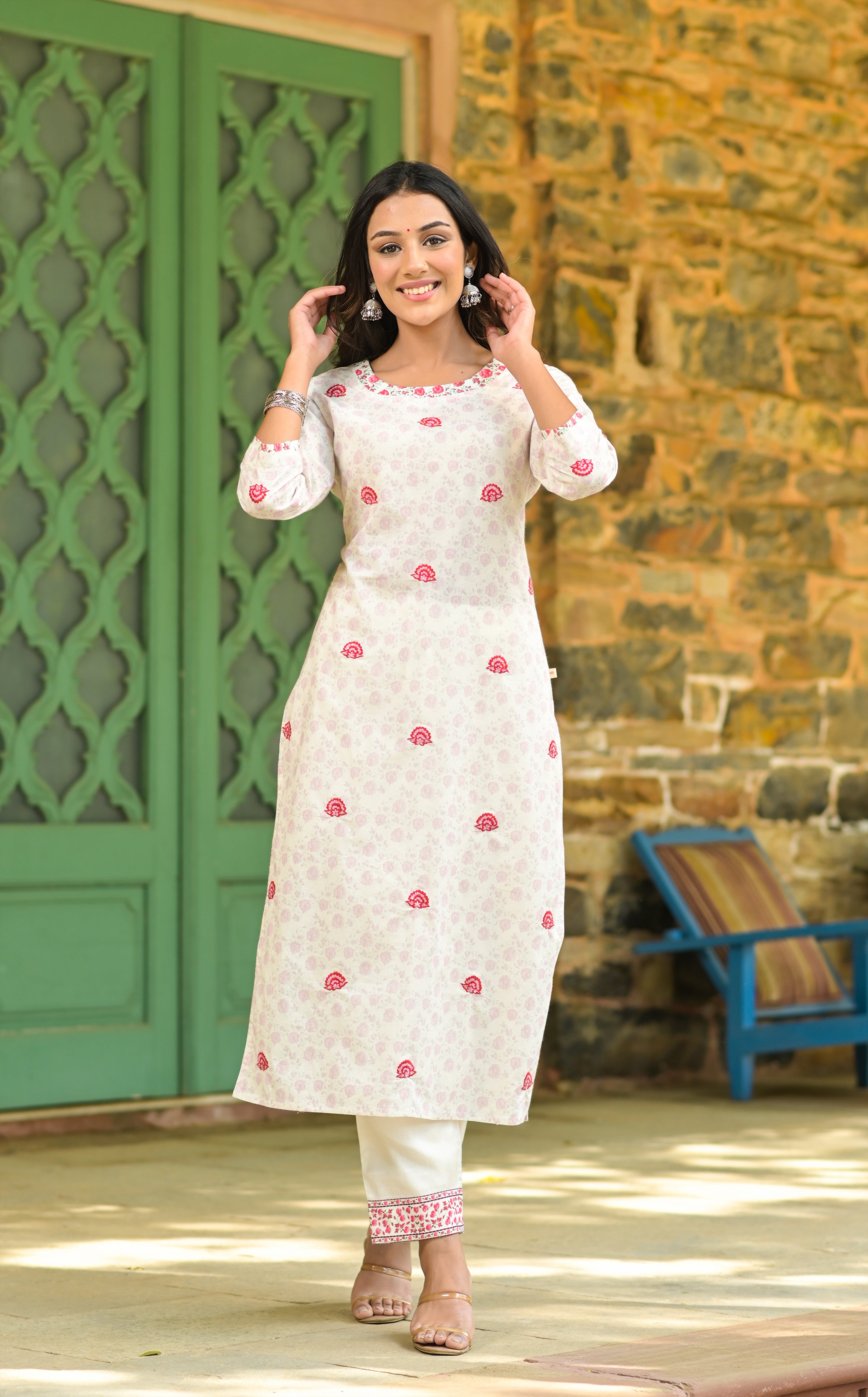Embroidered Mughal Kurta