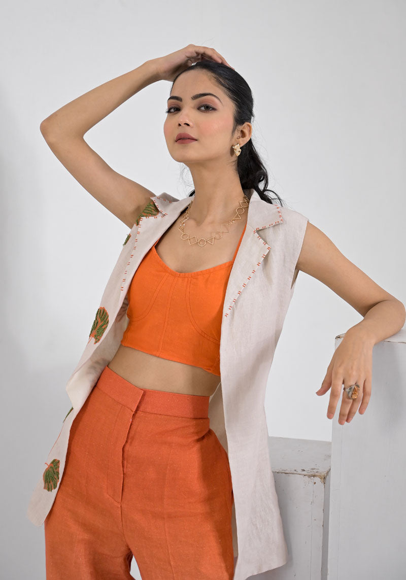 Breeze Orange Jacket  Set-3pcs