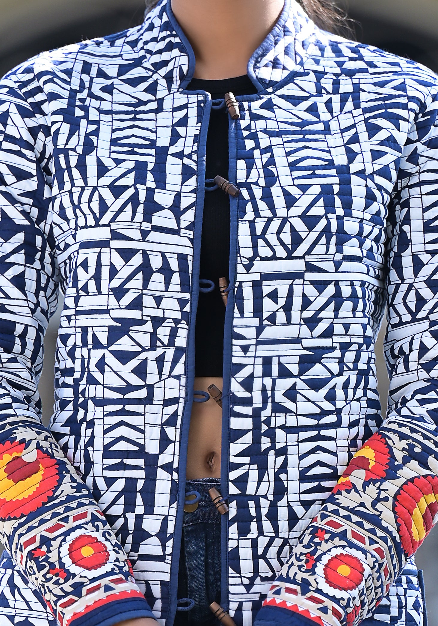Reversible Geometric Jacket