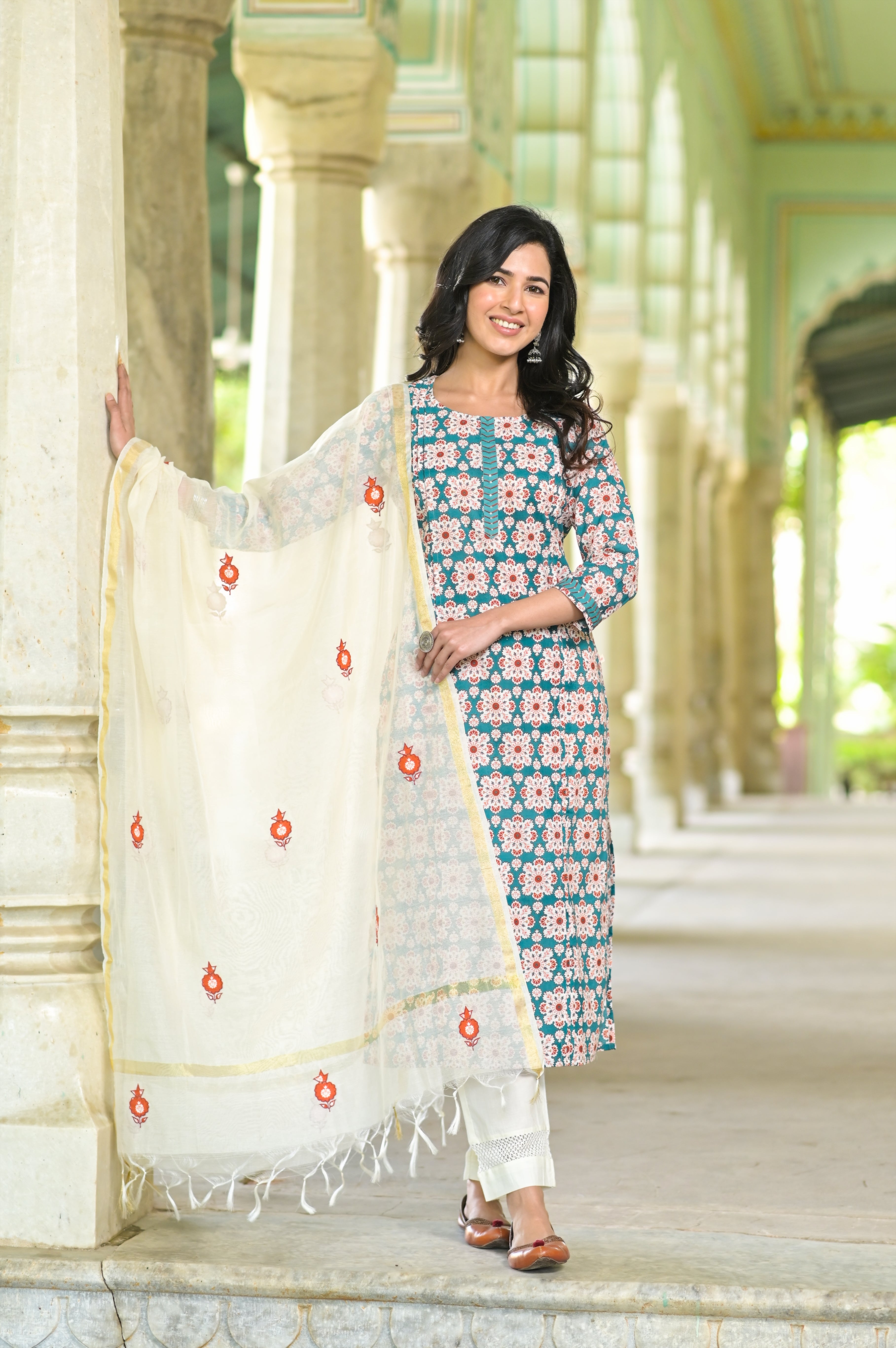 Turkish jaal kurta set -3pcs