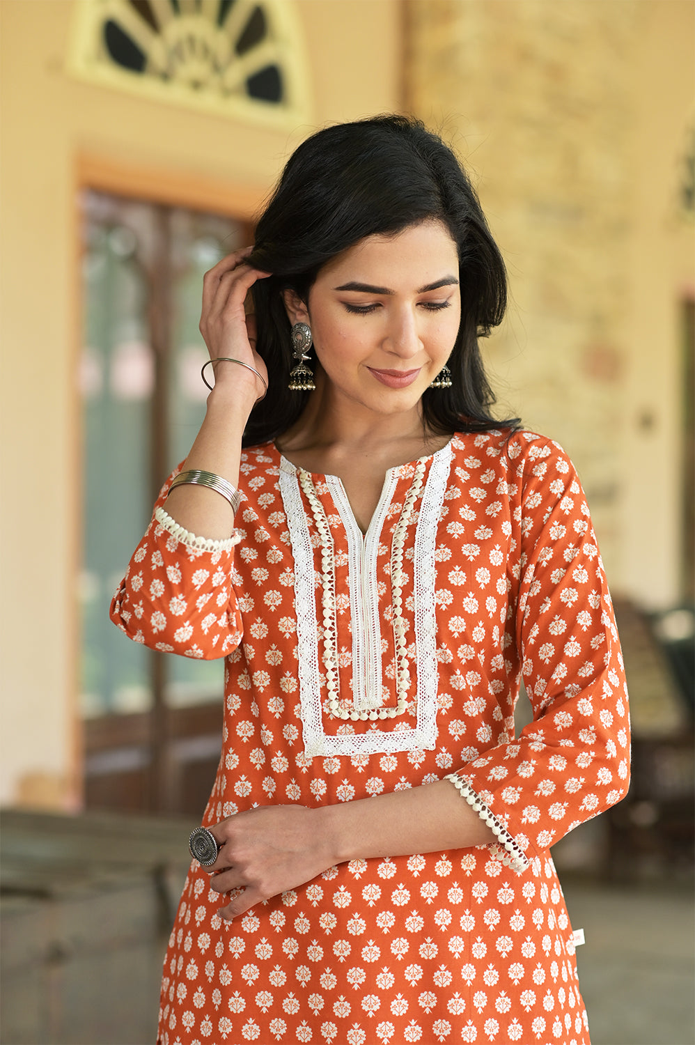Rustic Lace Kurta