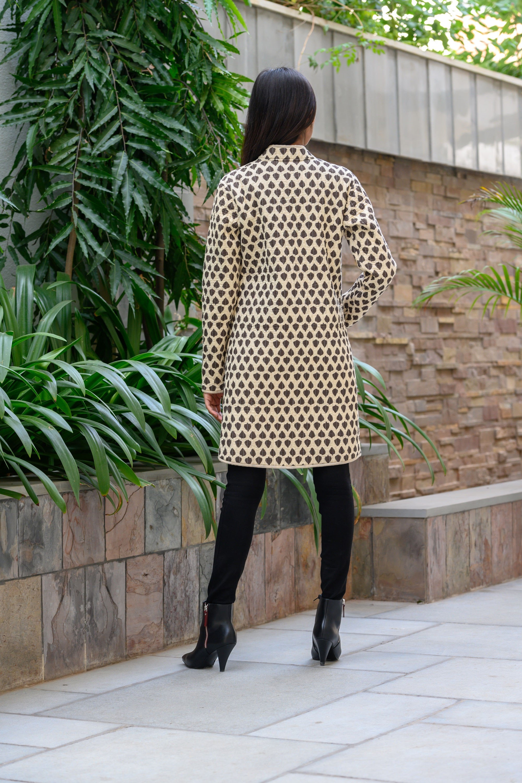 Reversible Grey Paan Jacket