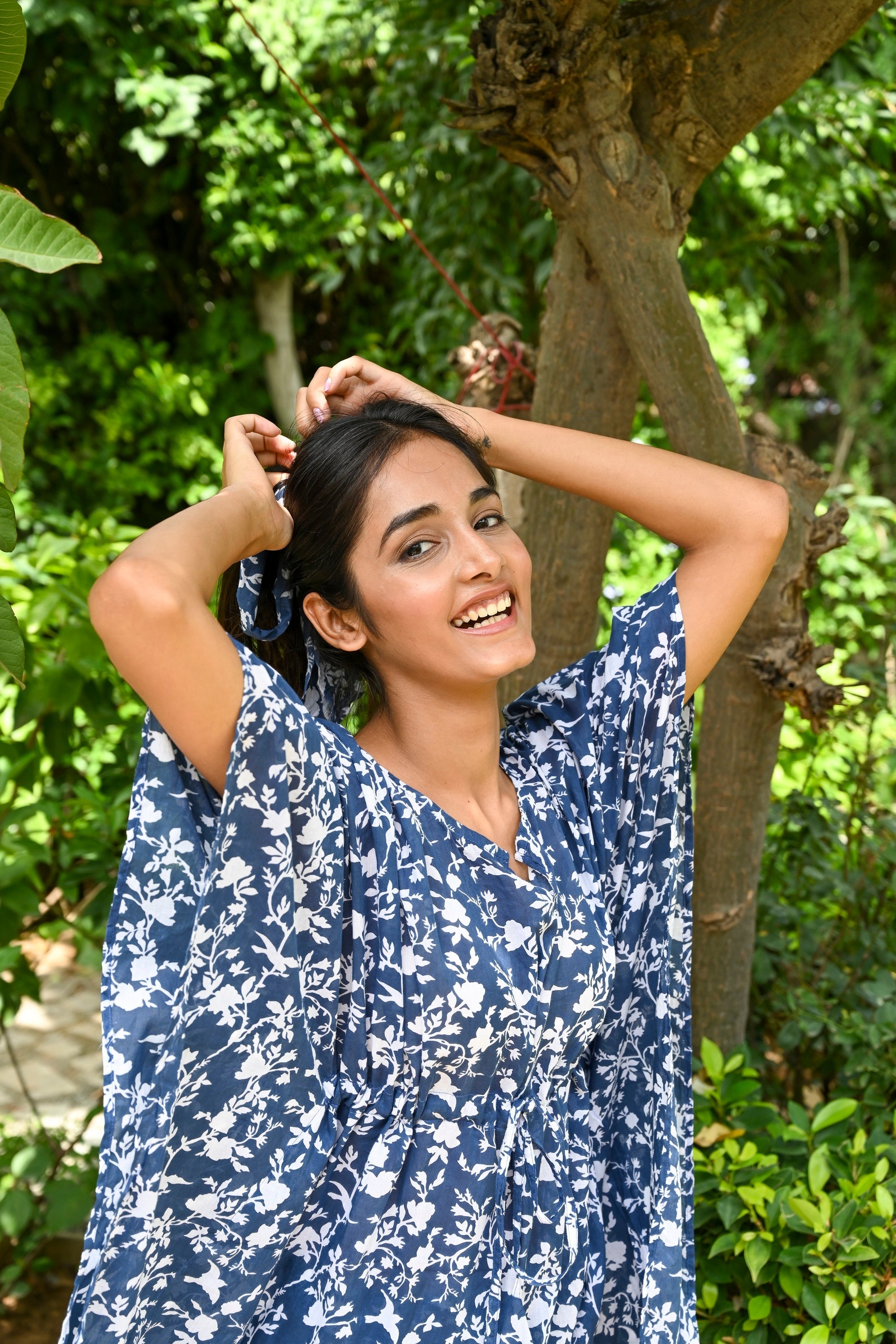 Admiral Blue Kaftan Set