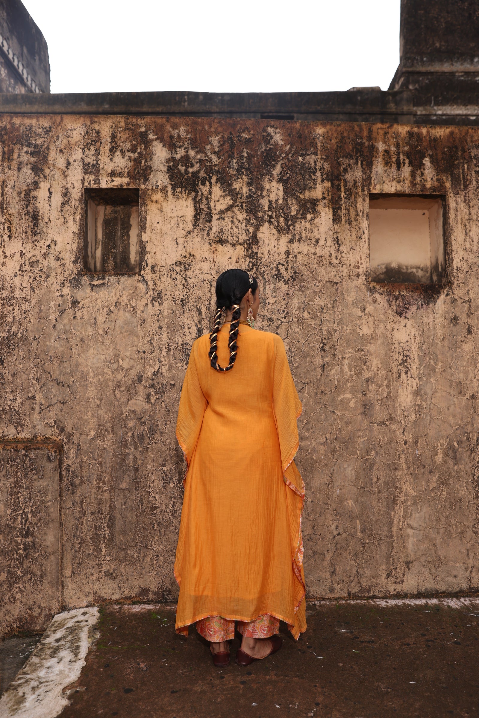 Paisley Embellished Kaftan Set