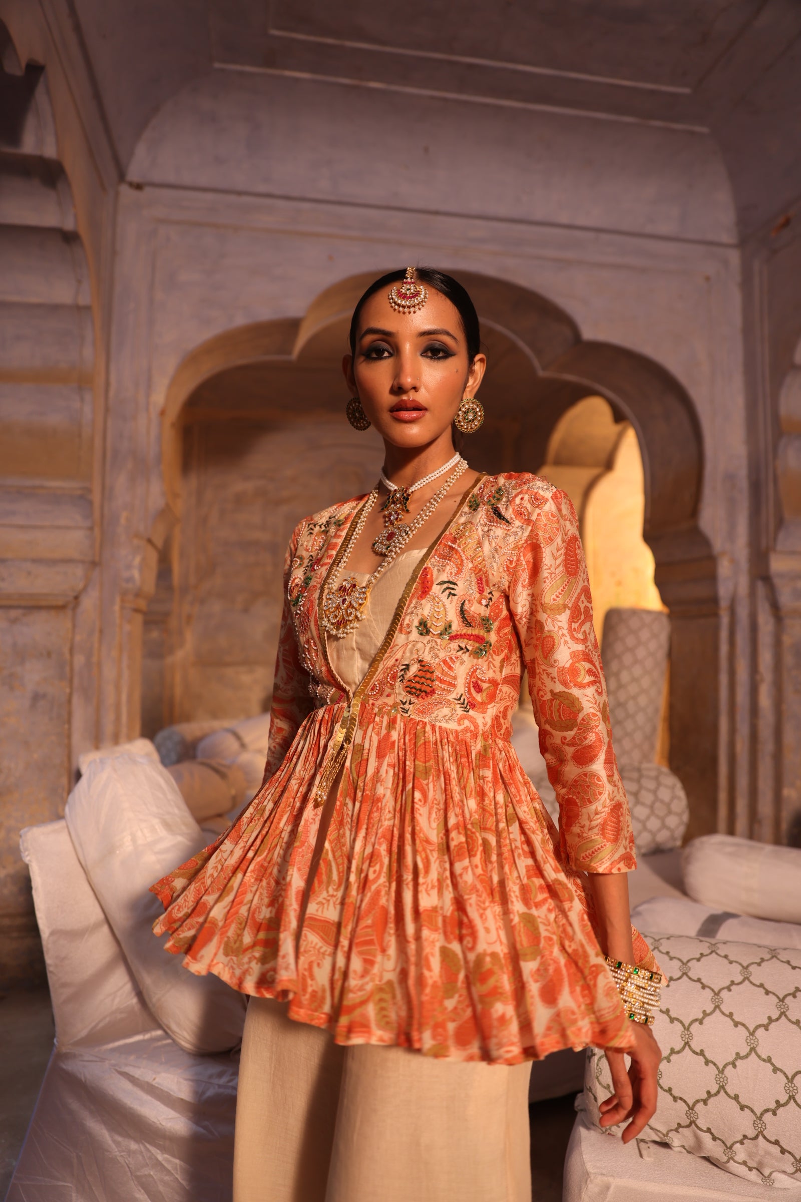 Peplum Paisley Coord Set