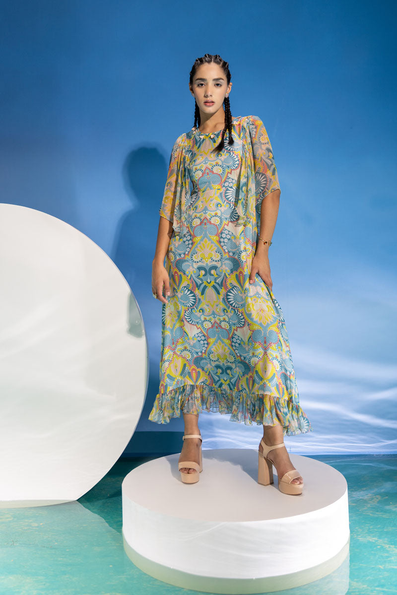 Bts Chiffon Frill Dress
