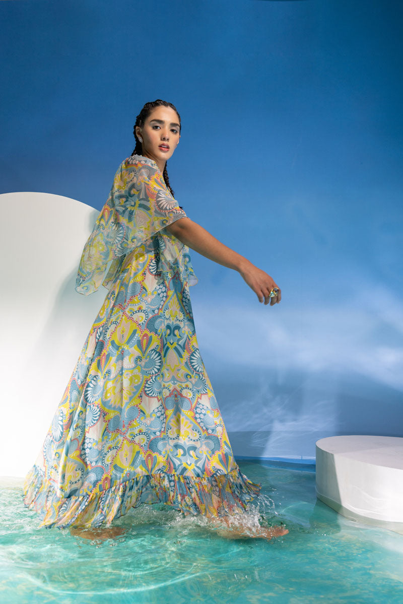 Bts Chiffon Frill Dress