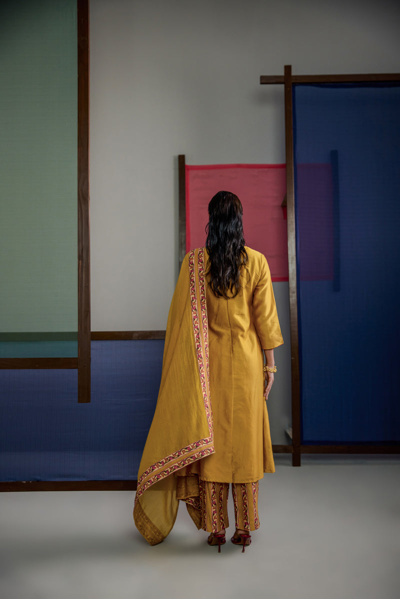 Afsana Pintuck Kurta Set