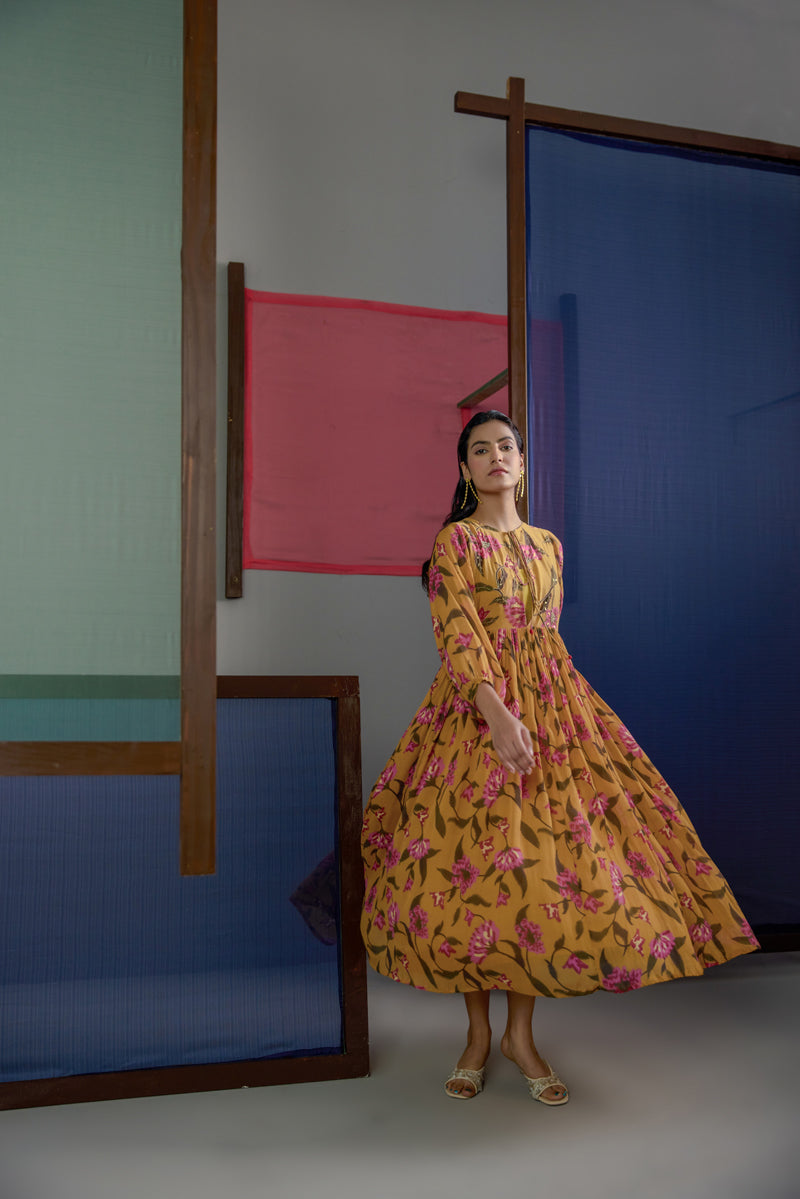 Afsana  Floral Dress