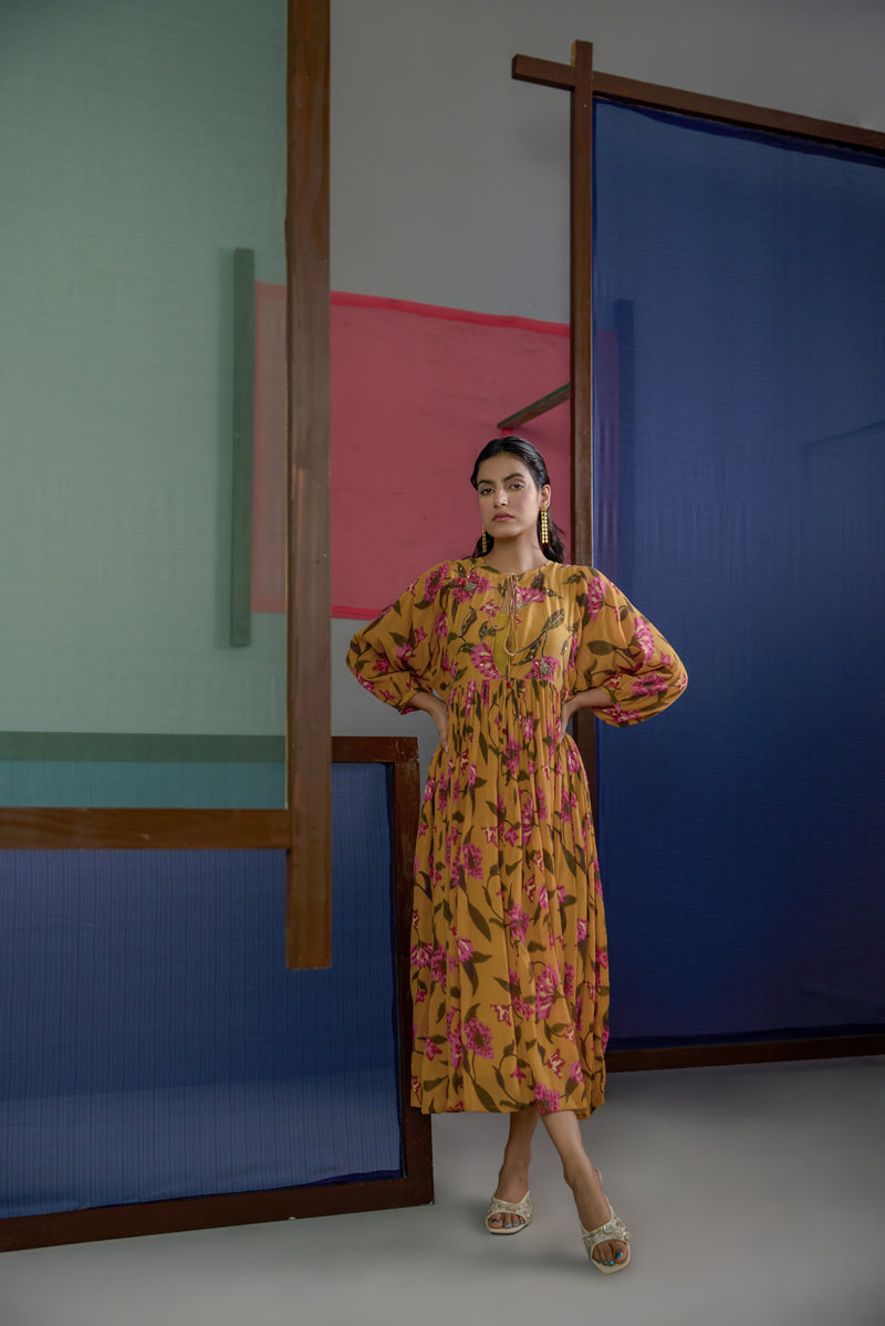 Afsana  Floral Dress