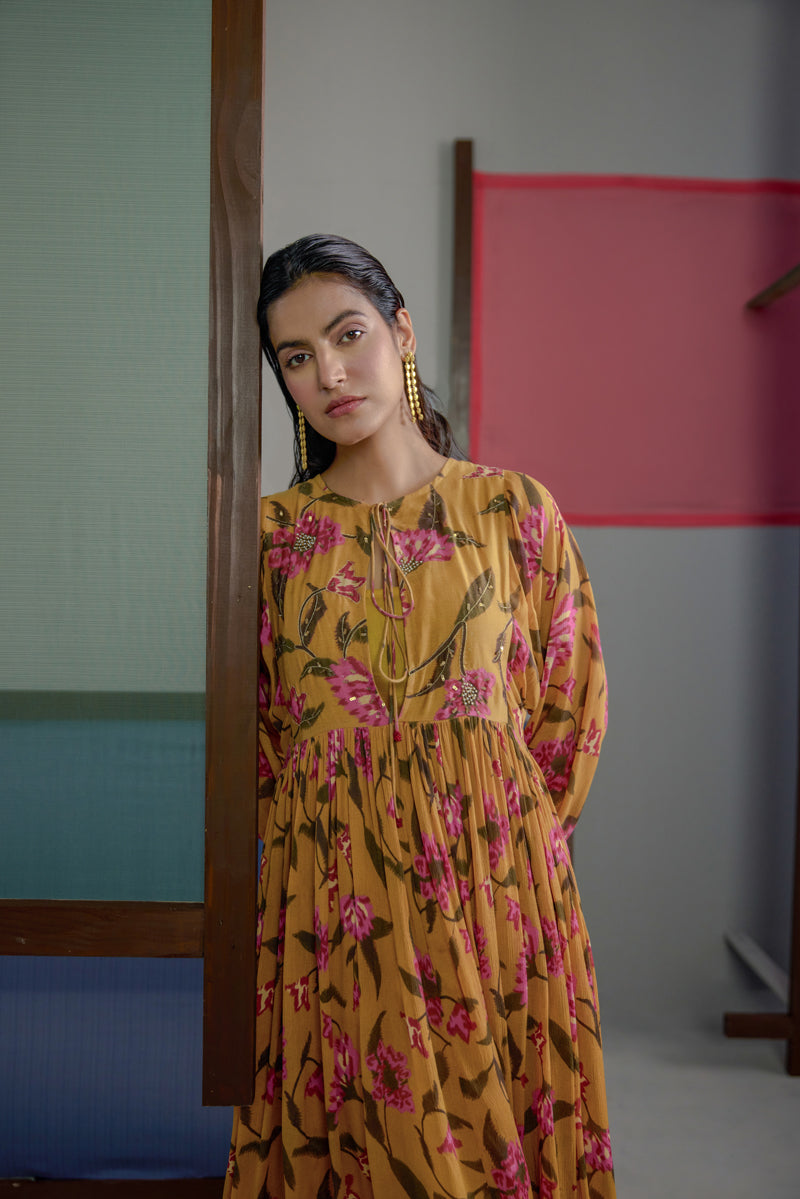 Afsana  Floral Dress
