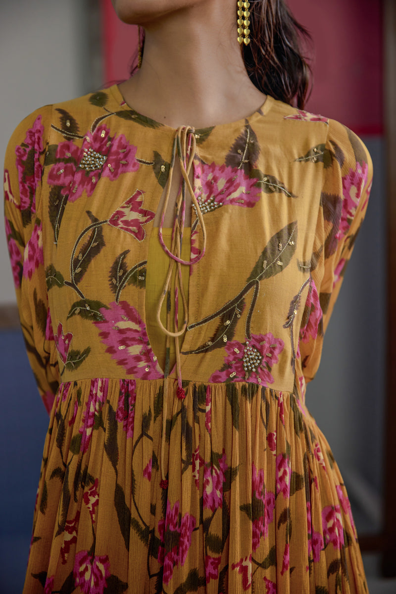 Afsana  Floral Dress