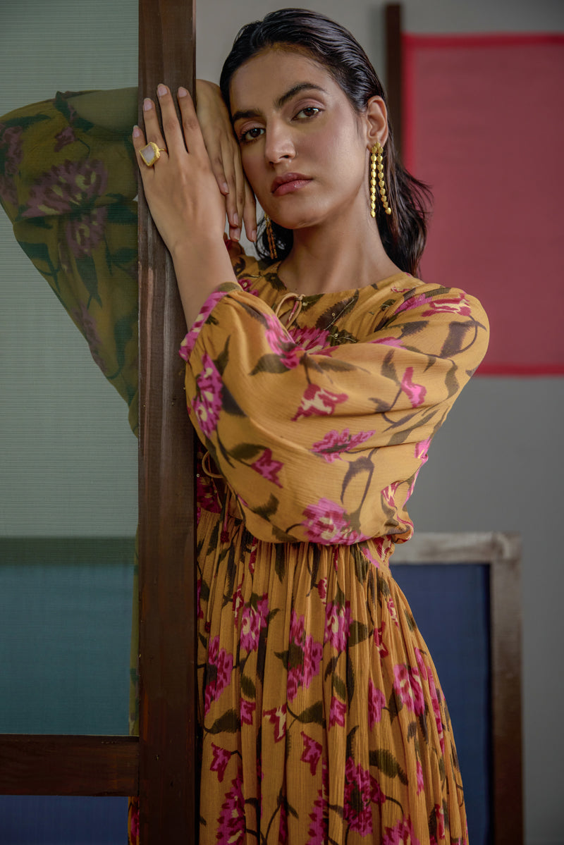 Afsana  Floral Dress