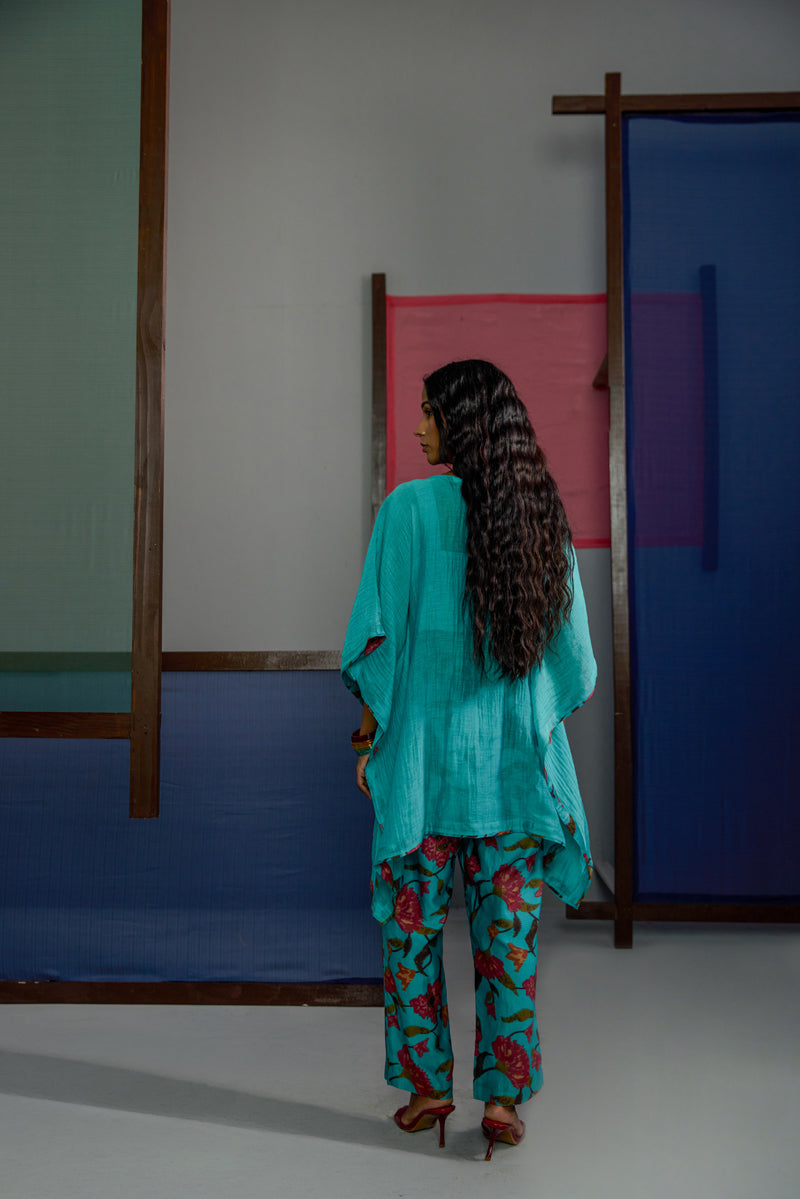 Afsana Yoke Kaftan Co-Ord Set