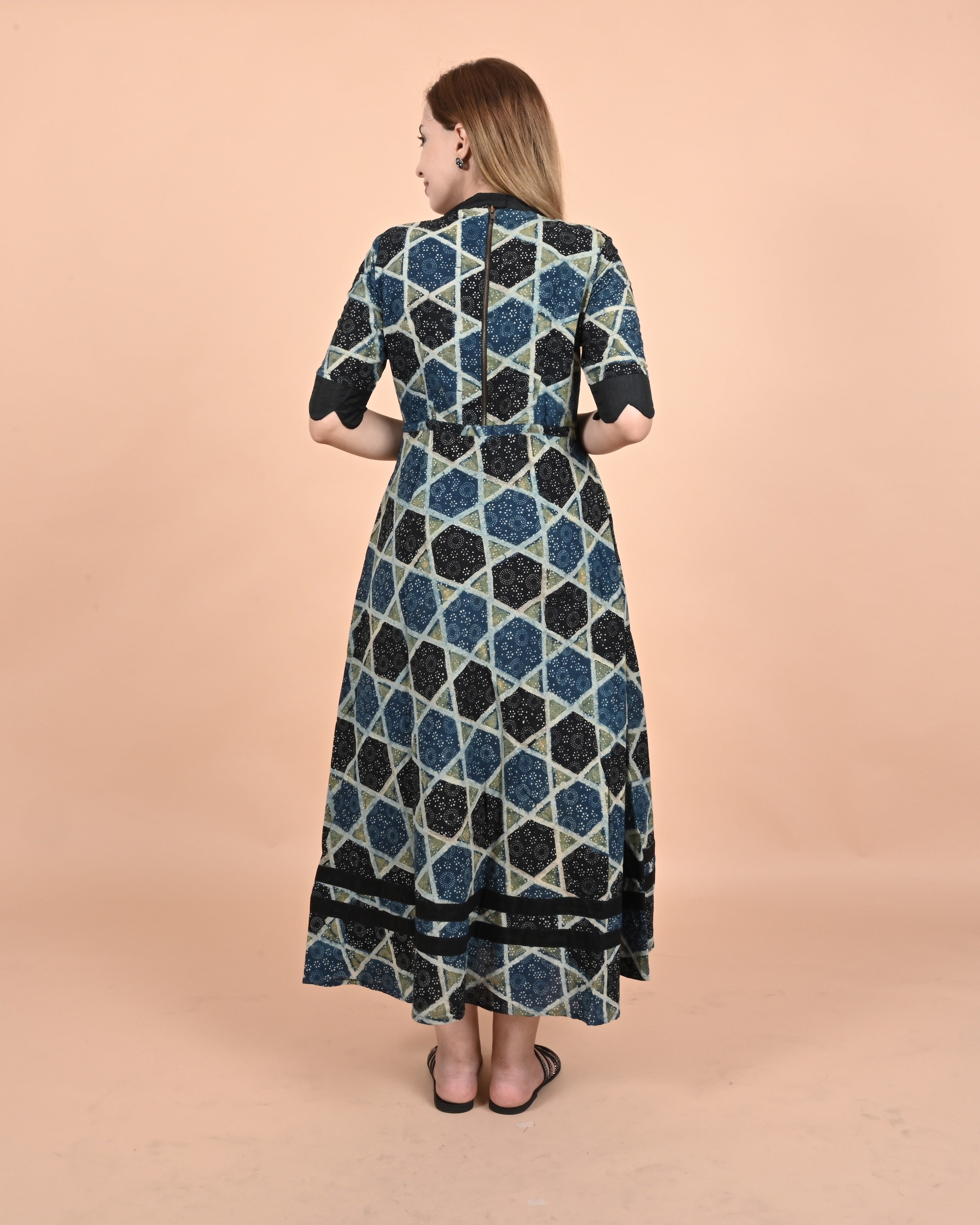 Ajrak Dress