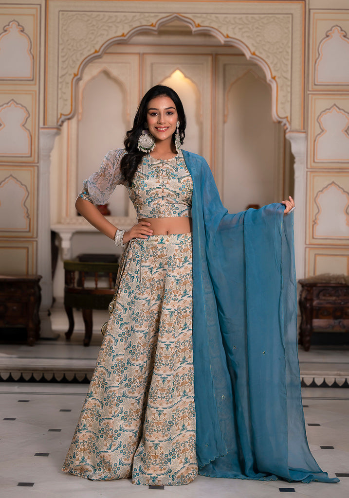 Florentina silk lehenga set-3PCS