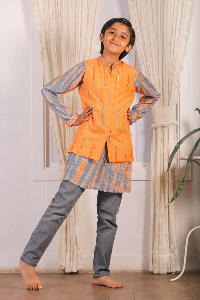 Dor boys kurta Jacket set-2pcs