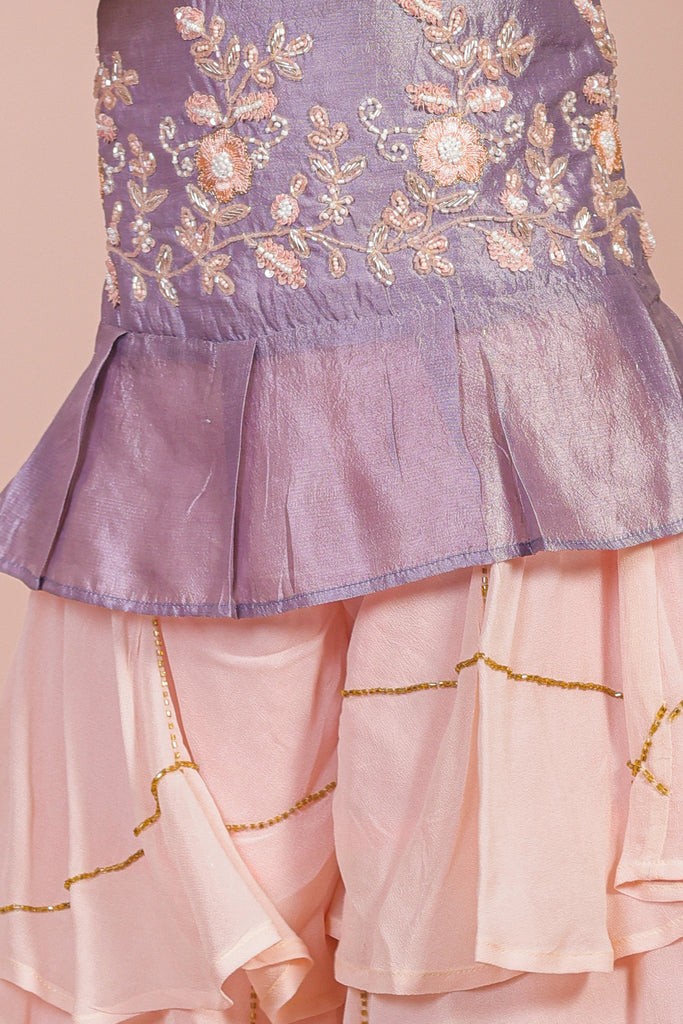 Sequin Peplum Dress-2Pcs