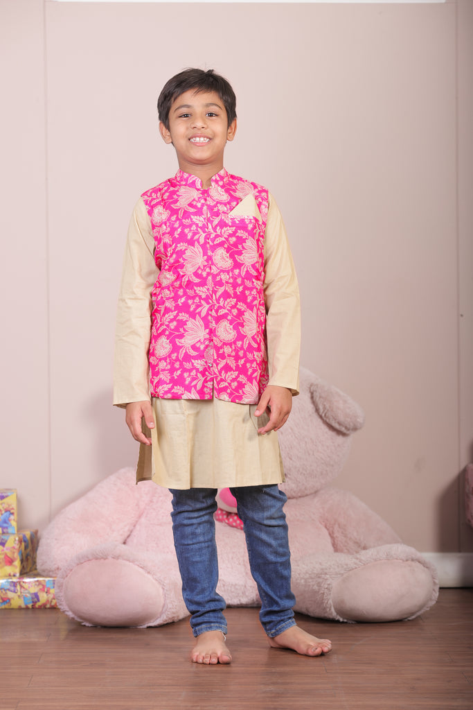 Ajrak boys kurta set-3pcs
