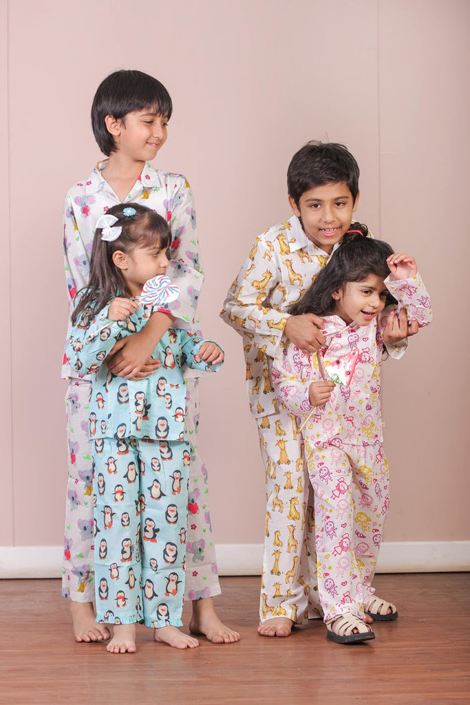 Giraffe Print Night suit