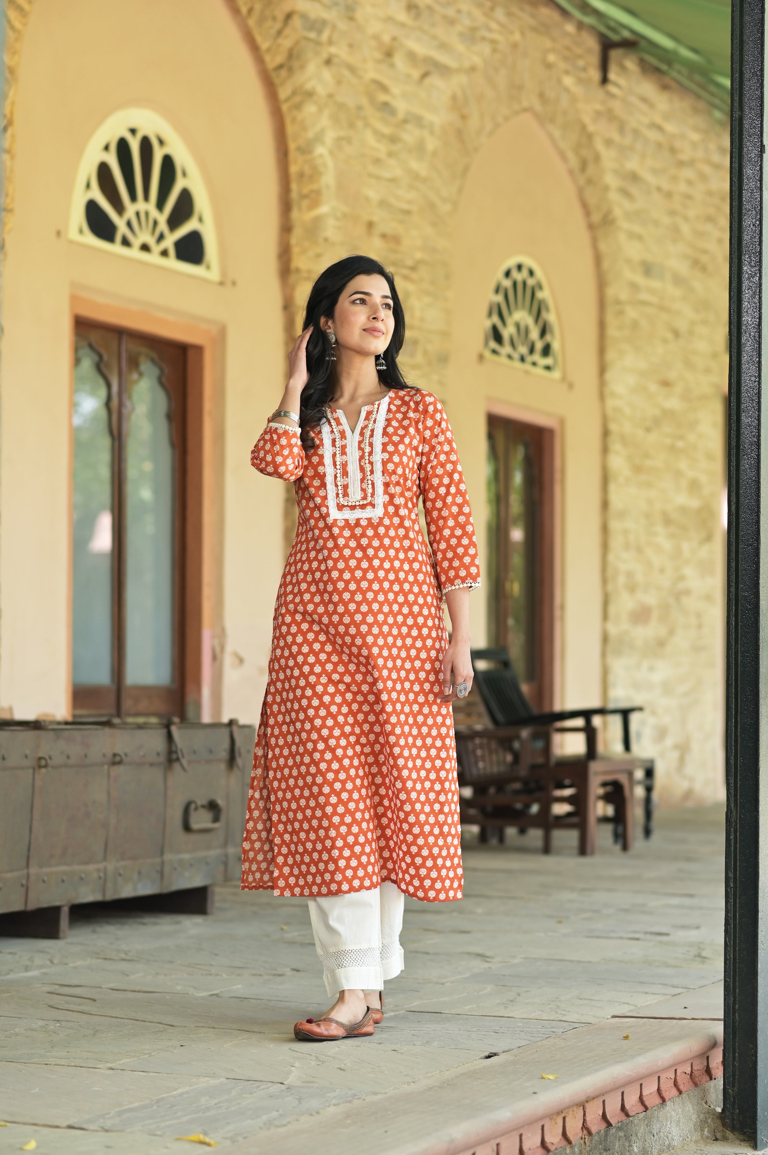 Rustic Lace Kurta