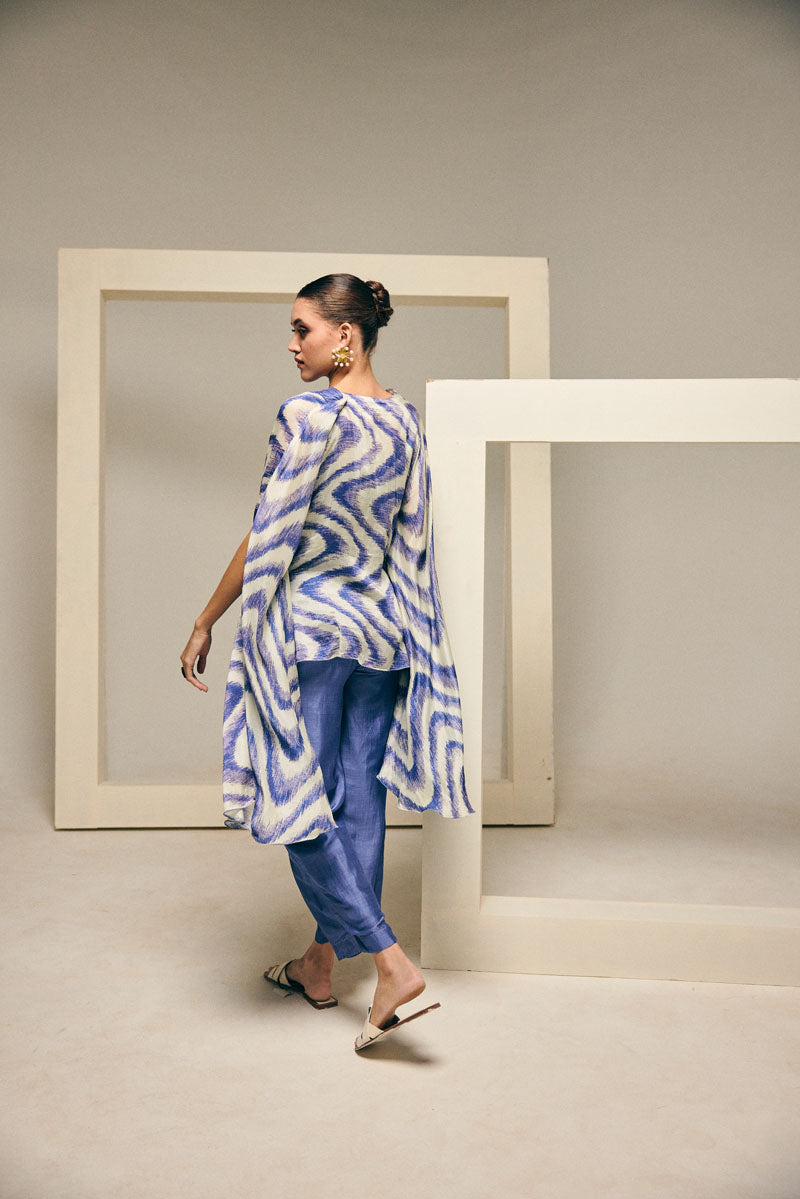 CHEVRON KAFTAN WITH BUSTIER & PANTS